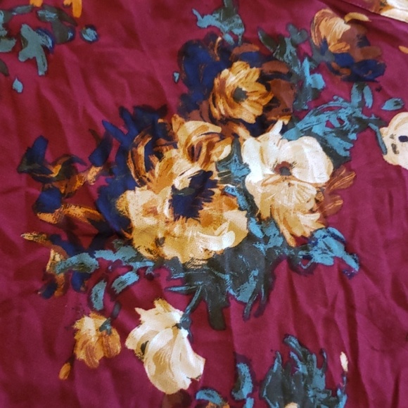 Altar'd State fall floral off the shoulder top - Picture 3 of 3